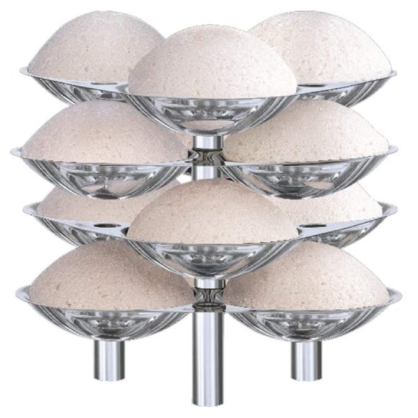 Hawkins Stainless Steel Idli Stand – 12 Idlis, (For 5 Litre and bigger Pressure Cooker), Silver (SSID5)
