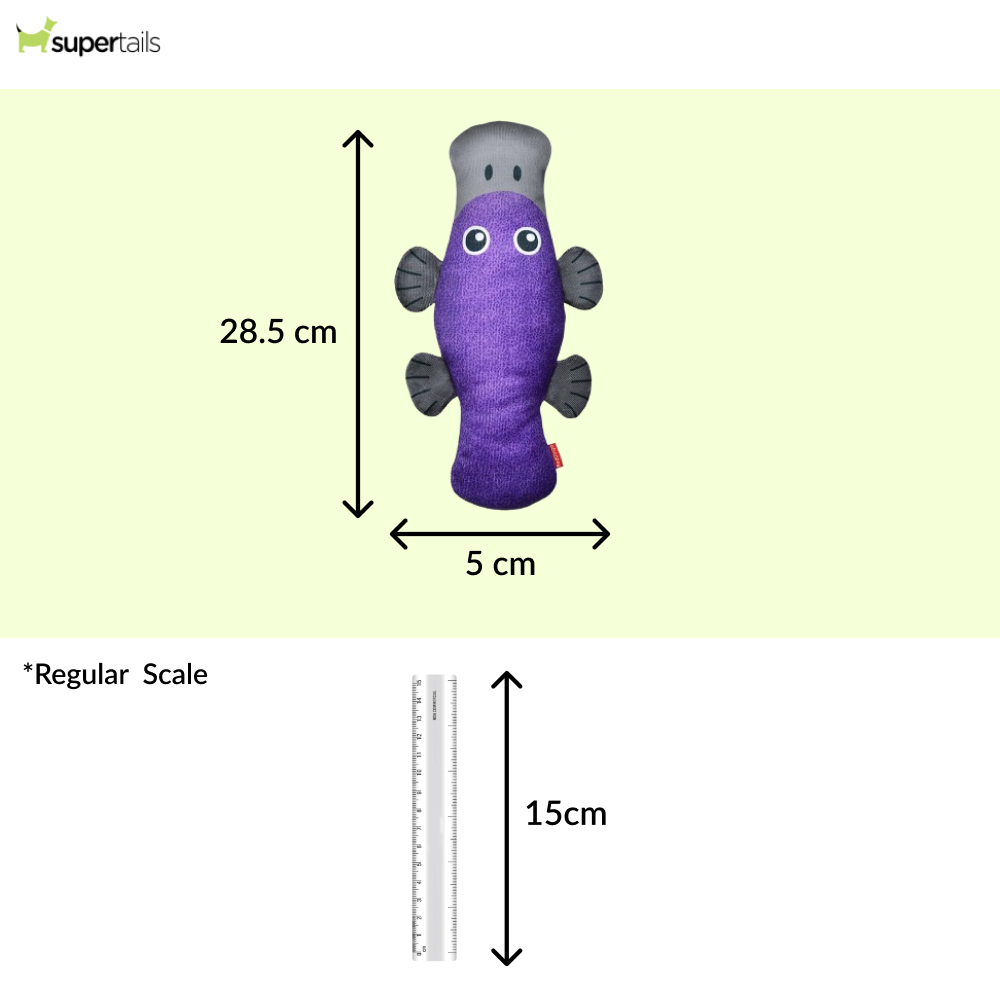Red Dingo Durables Platypus Fetch Toy For Dogs (Purple) - Image 2
