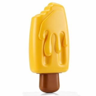 Skatrs Latex Squeaky Mango Ice cream Toy for Dogs