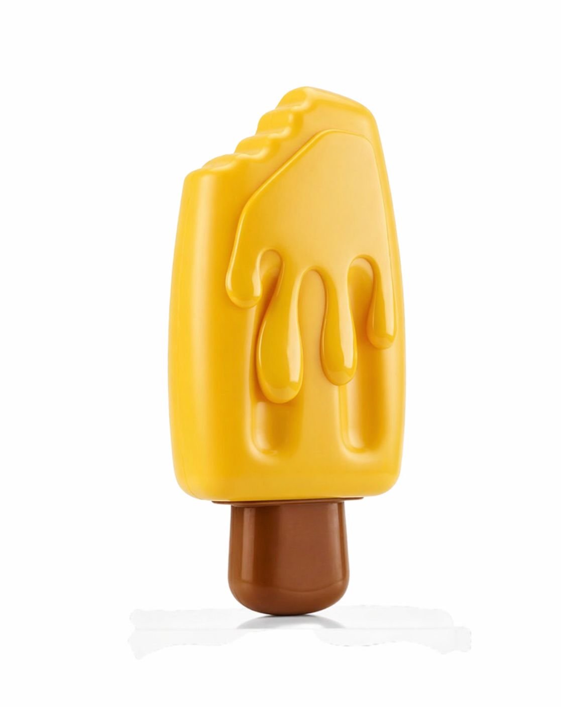 Skatrs Latex Squeaky Mango Ice cream Toy for Dogs