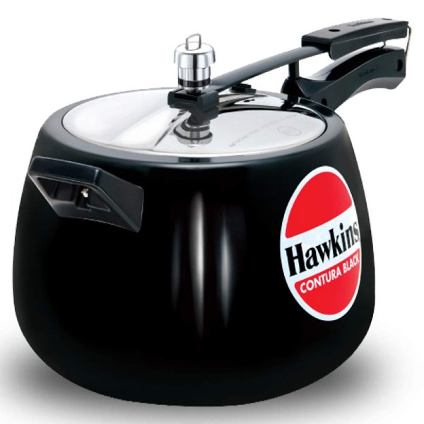 Hawkins 6.5 Litre Contura black pressure cooker CB65 , 5 year warrenty