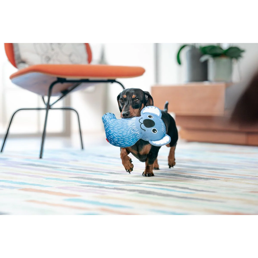 Red Dingo Durables Koala Fetch Toy For Dogs (Grey) - Image 3