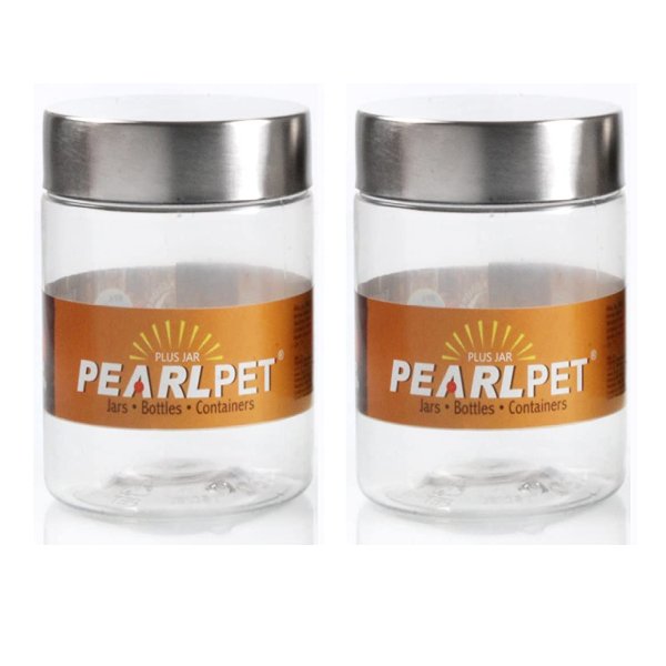 Pearlpet Container Air Tight Steel Lid 1000ml) – Set of 6 pcs