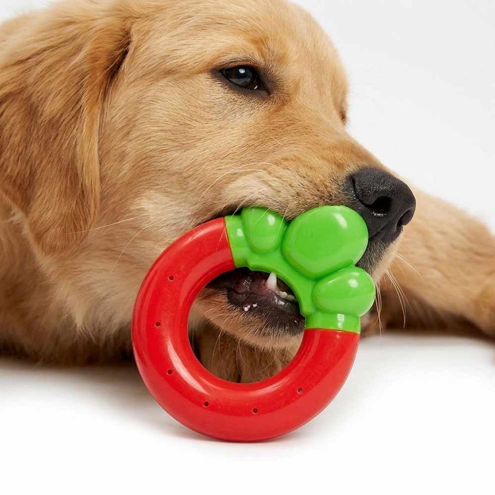 Skatrs Strawberry Ring Toy for Dogs