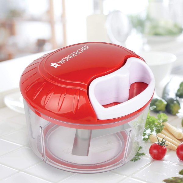 Wonderchef – String Plastic Chopper, White/Red String Jumbo free wisker blade