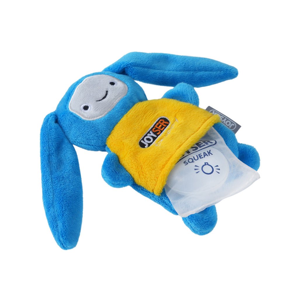 Joyser Puppy Rabbit Plush Toy for Dogs (Blue/Yellow) - Image 3