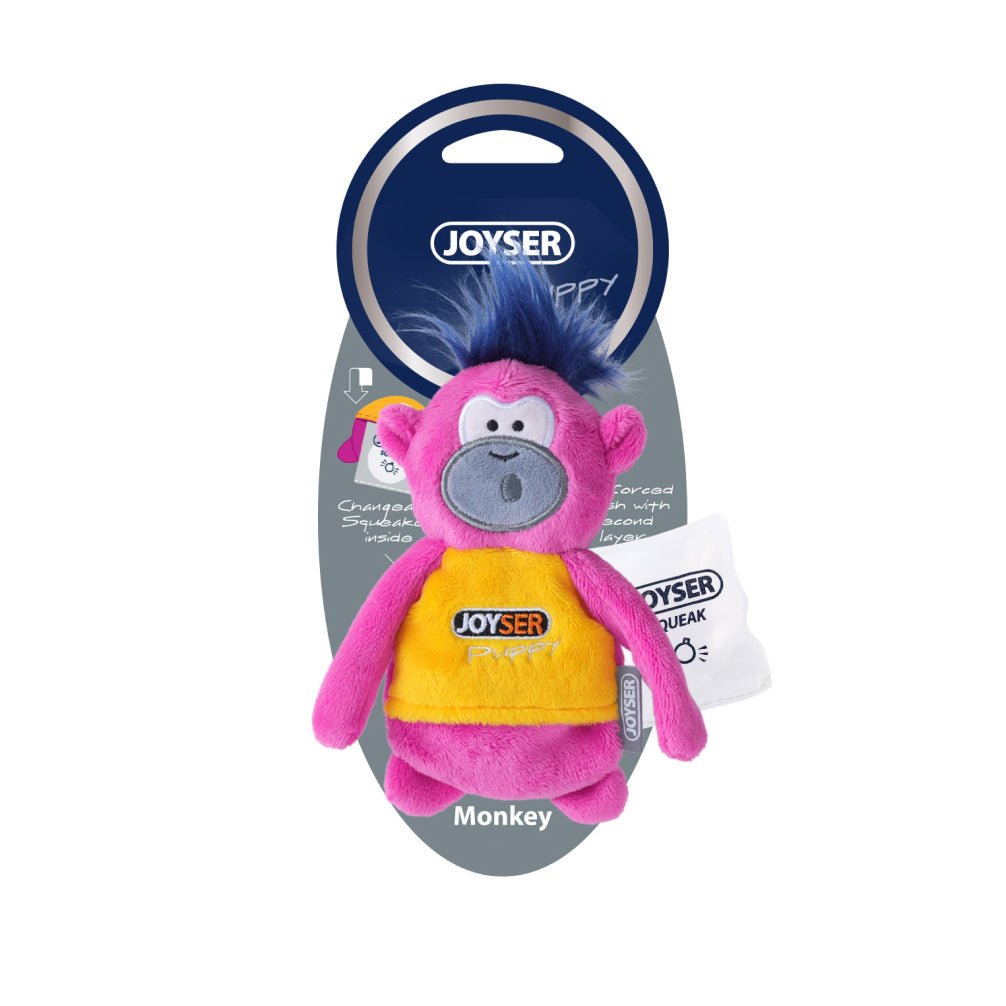 Joyser Puppy Monkey Plush Toy for Dogs (Pink/Yellow) - Image 2